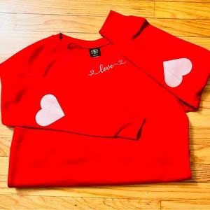 Love crew neck sweatshirt